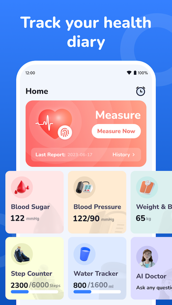 Blood sugar:track and analyze - عکس برنامه موبایلی اندروید