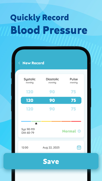 Blood Sugar Log and BP Tracker - Image screenshot of android app