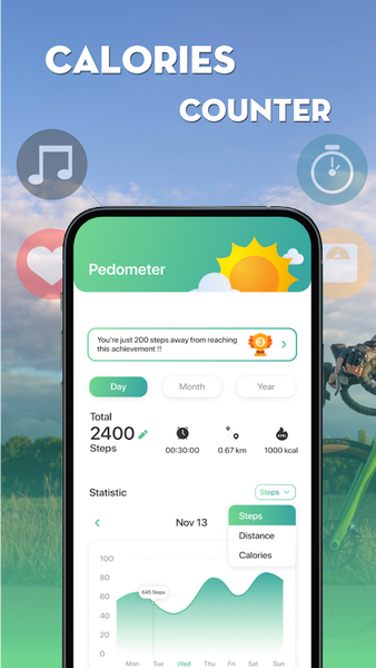 Pedometer – Daily Step Counter - Image screenshot of android app