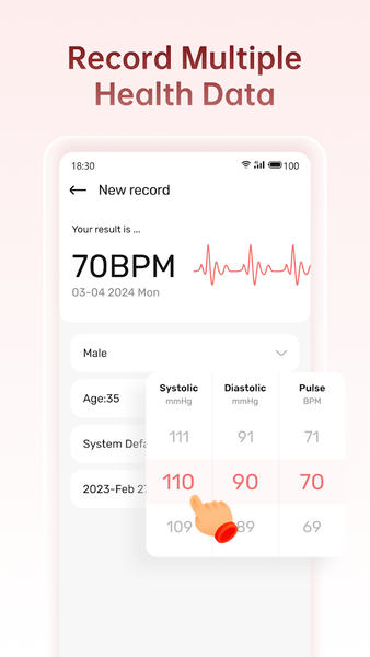 Health Sense: Pulse & BP - Image screenshot of android app