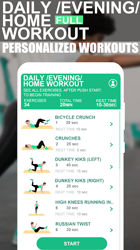 Daily /Evening/ Home Workout - Image screenshot of android app