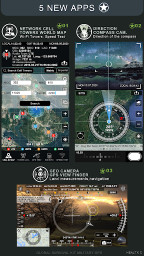 Global Survival Kit Military GPS - Image screenshot of android app