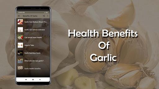 Health Benefits Of Garlic - Image screenshot of android app