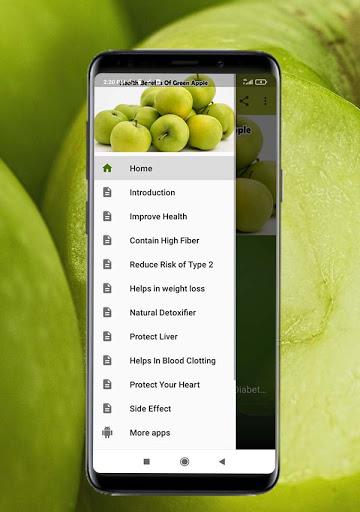 Health Benefits of Green Apple - Image screenshot of android app