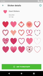Heart Stickers - WAStickerApps - Image screenshot of android app
