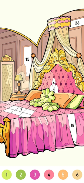 Heart Love Color By Number - عکس برنامه موبایلی اندروید