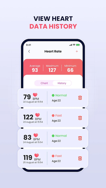 Heart Rate Monitor: Health App - عکس برنامه موبایلی اندروید