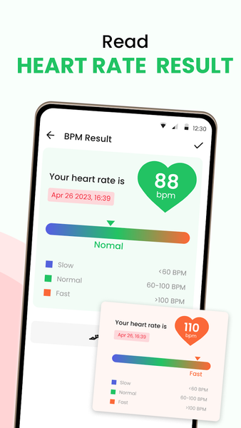 Heart Rate Monitor and Tracker - Image screenshot of android app