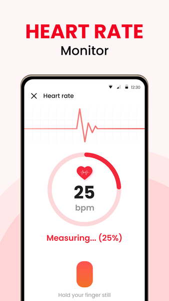 Heart Rate Monitor and Tracker - Image screenshot of android app