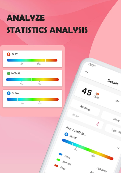 Heart Rate Monitor App - عکس برنامه موبایلی اندروید