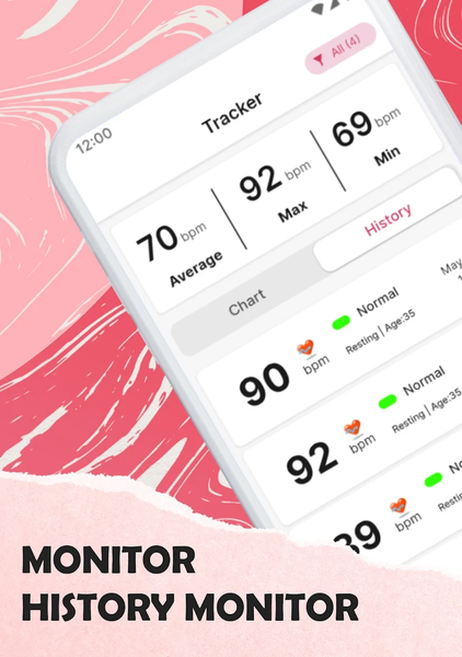 Heart Rate Monitor App - عکس برنامه موبایلی اندروید