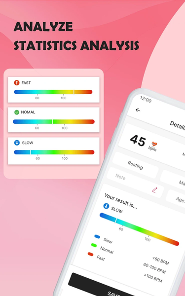 Heart Rate Monitor App - عکس برنامه موبایلی اندروید