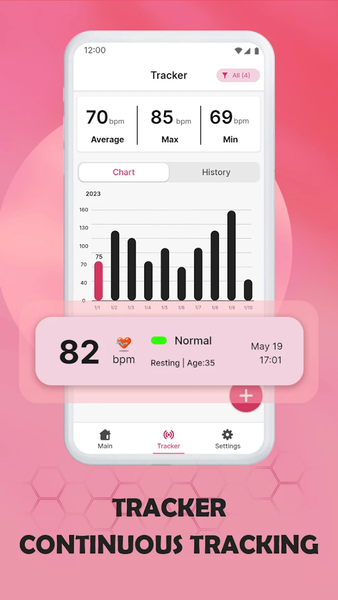 Heart Rate Monitor App - عکس برنامه موبایلی اندروید