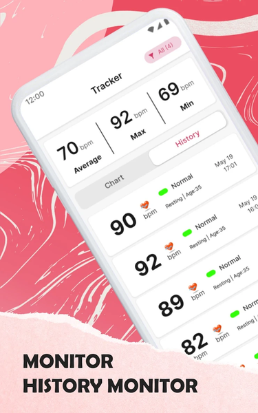 Heart Rate Monitor App - عکس برنامه موبایلی اندروید