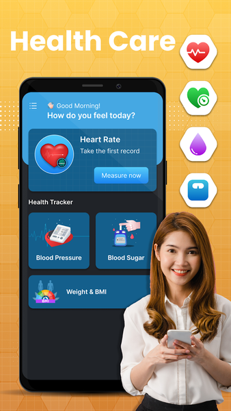 Blood Pressure - Heart Rate - Image screenshot of android app