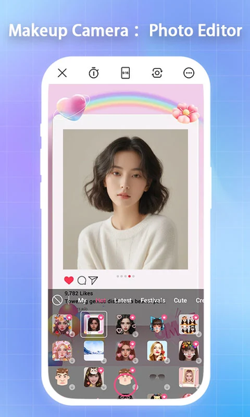 Makeup Camera ：Photo Editor - عکس برنامه موبایلی اندروید