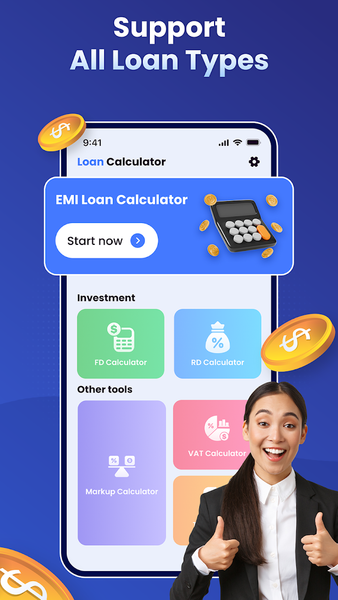 Loan EMI Calculator - عکس برنامه موبایلی اندروید