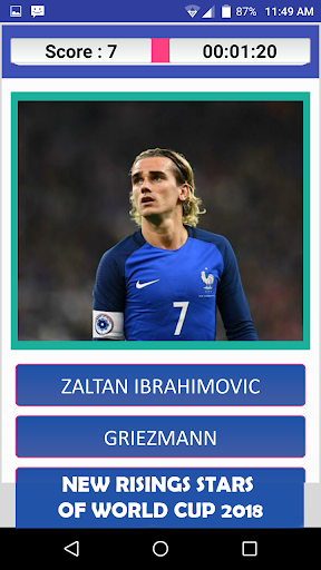Football Soccer Quiz: Guess the Player - عکس بازی موبایلی اندروید