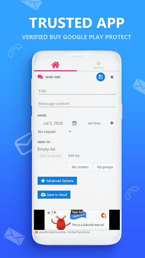 AUTO MESSAGE send response sms - عکس برنامه موبایلی اندروید