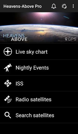 Heavens-Above - رصد آسمان - عکس برنامه موبایلی اندروید