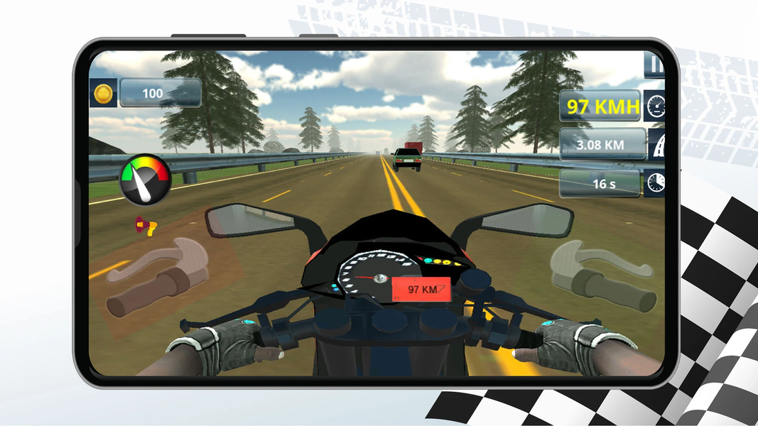 Heavy Bike Racer - Gameplay image of android game