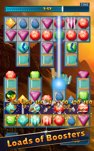 Match 3 Gems - Gameplay image of android game