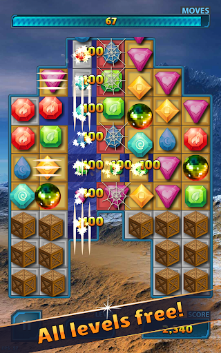 Match 3 Gems - Gameplay image of android game