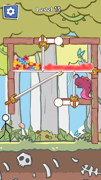 Save the Stickman - Gameplay image of android game