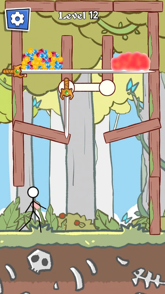 Save the Stickman - Gameplay image of android game