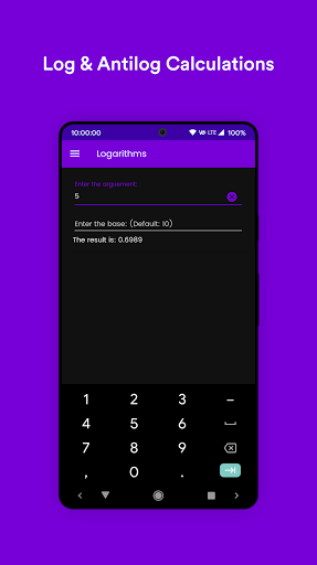 Log and Antilog Calculator - Image screenshot of android app