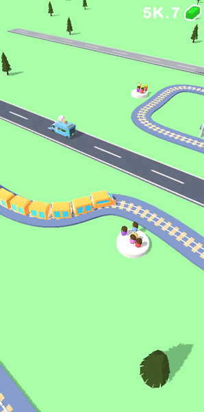 Train Road - Gameplay image of android game