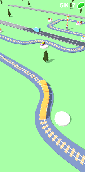 Train Road - Gameplay image of android game