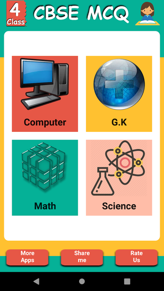 CBSE Class 4 MCQ - عکس برنامه موبایلی اندروید