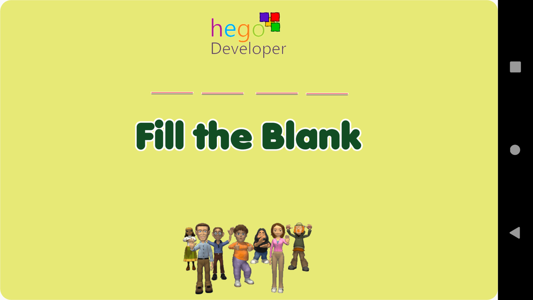 Fill the blanks for Kids. - عکس برنامه موبایلی اندروید