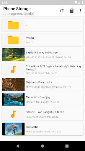 Media Files Explorer - Image screenshot of android app