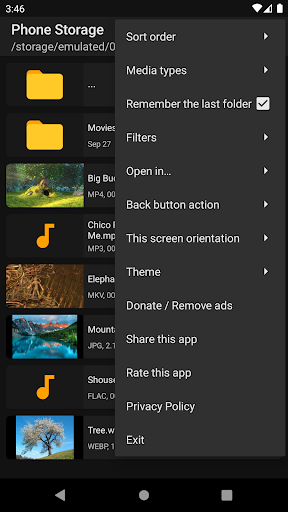 Media Files Explorer - Image screenshot of android app