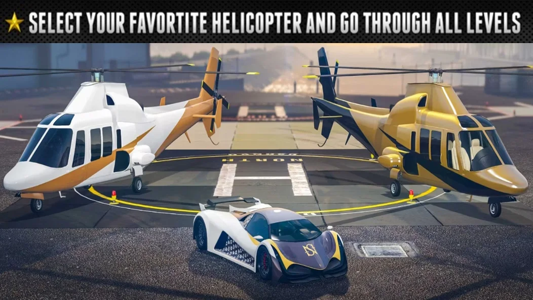 Helicopter Flying Simulator - Gameplay image of android game
