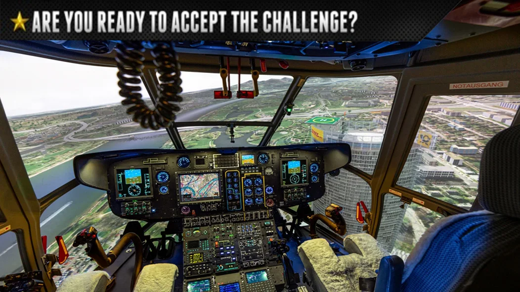 Helicopter Flying Simulator - Gameplay image of android game