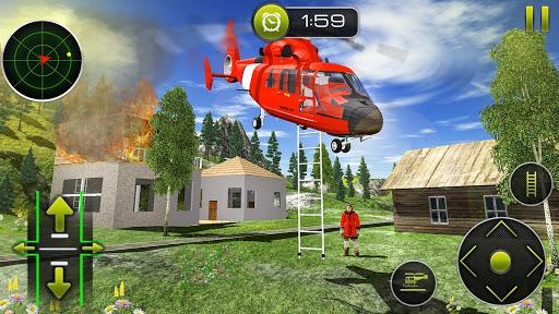 Helicopter 3D Simulator: Rescue Helicopter games - Gameplay image of android game