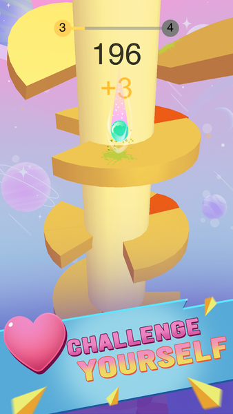 Helix Fall 3D - Gameplay image of android game