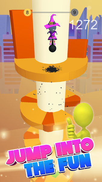 Jump Ball Helix - عکس بازی موبایلی اندروید
