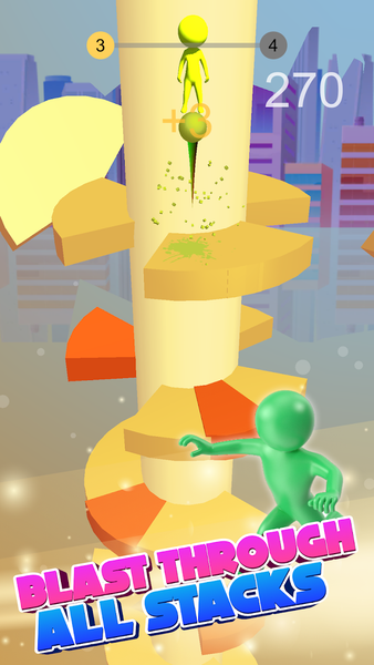 Jump Ball Spiral - Gameplay image of android game