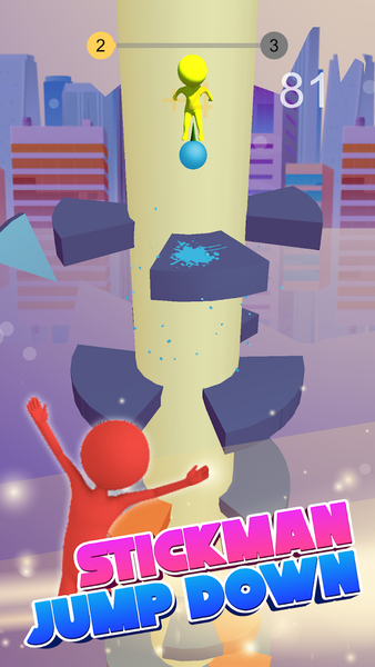 Jump Ball Spiral - Gameplay image of android game