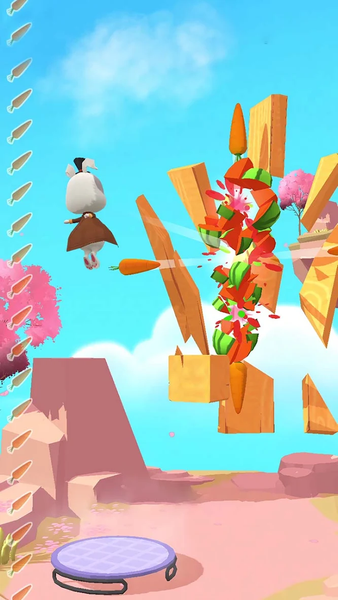 Stab Master : Fruit Smash 3D - Gameplay image of android game