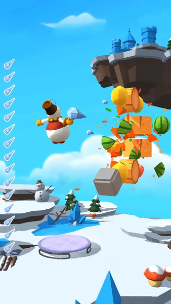 Stab Master : Fruit Smash 3D - Gameplay image of android game