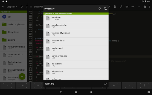 Quoda Code Editor - Image screenshot of android app