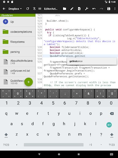 Quoda Code Editor - Image screenshot of android app