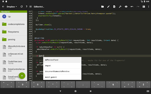 Quoda Code Editor - Image screenshot of android app
