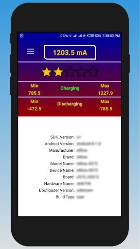 Battery Ammeter - Image screenshot of android app