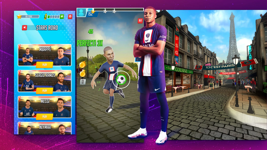 PSG Soccer Freestyle 2023 - عکس بازی موبایلی اندروید